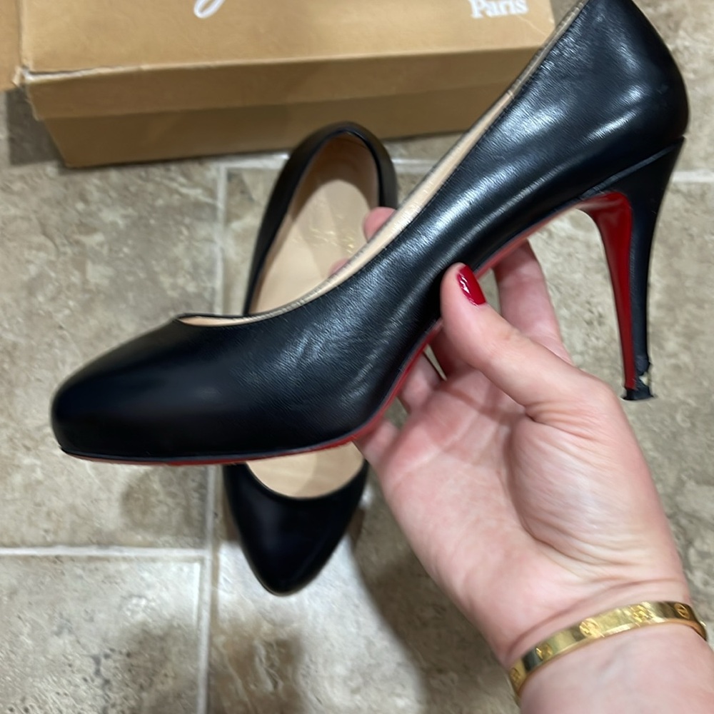 Christian Louboutin Leather Declic 90 Pumps size 39.5